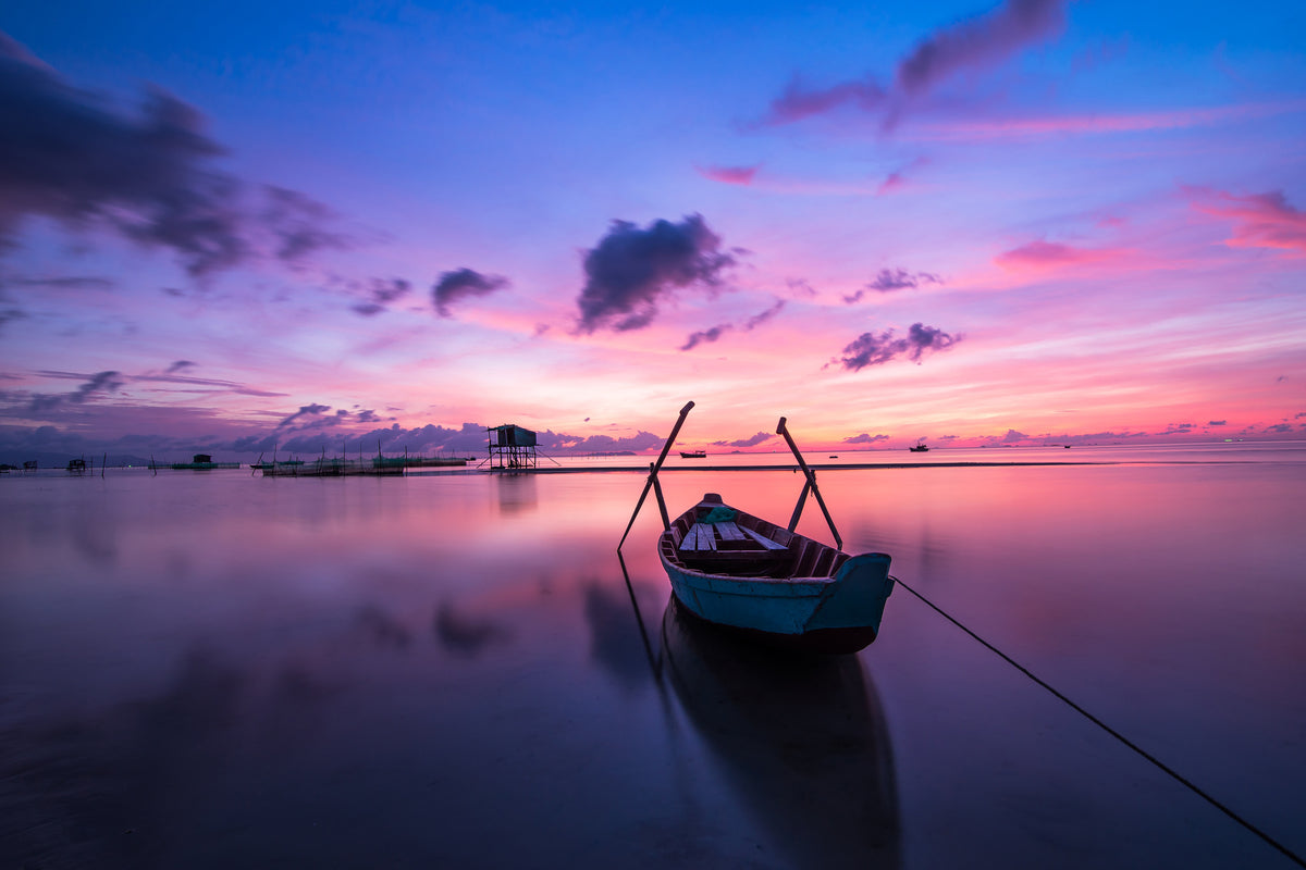 modern-3-piece-aluminium-print-impressive-sunset-at-the-sea