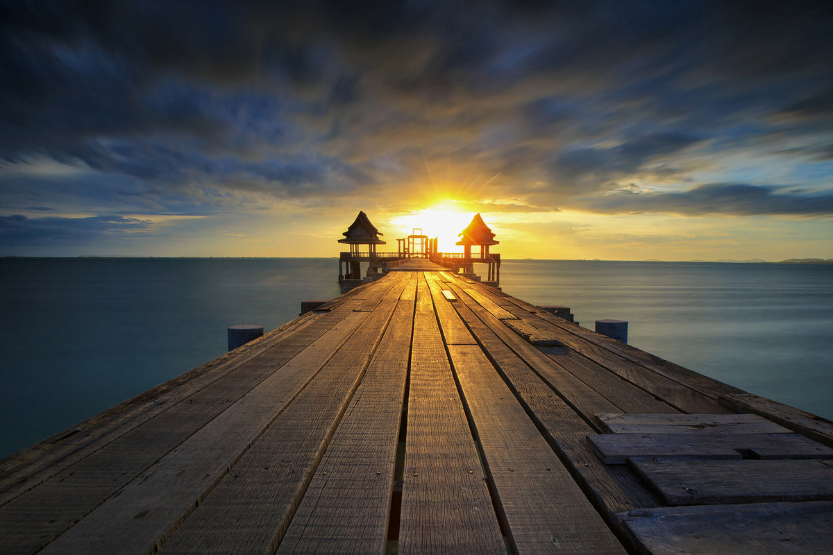 modern-3-piece-acrylic-print-sunset-at-the-wooden-bridge