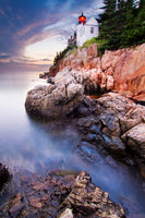 framedposter-print-sunset-at-bass-harbor-lighthouse