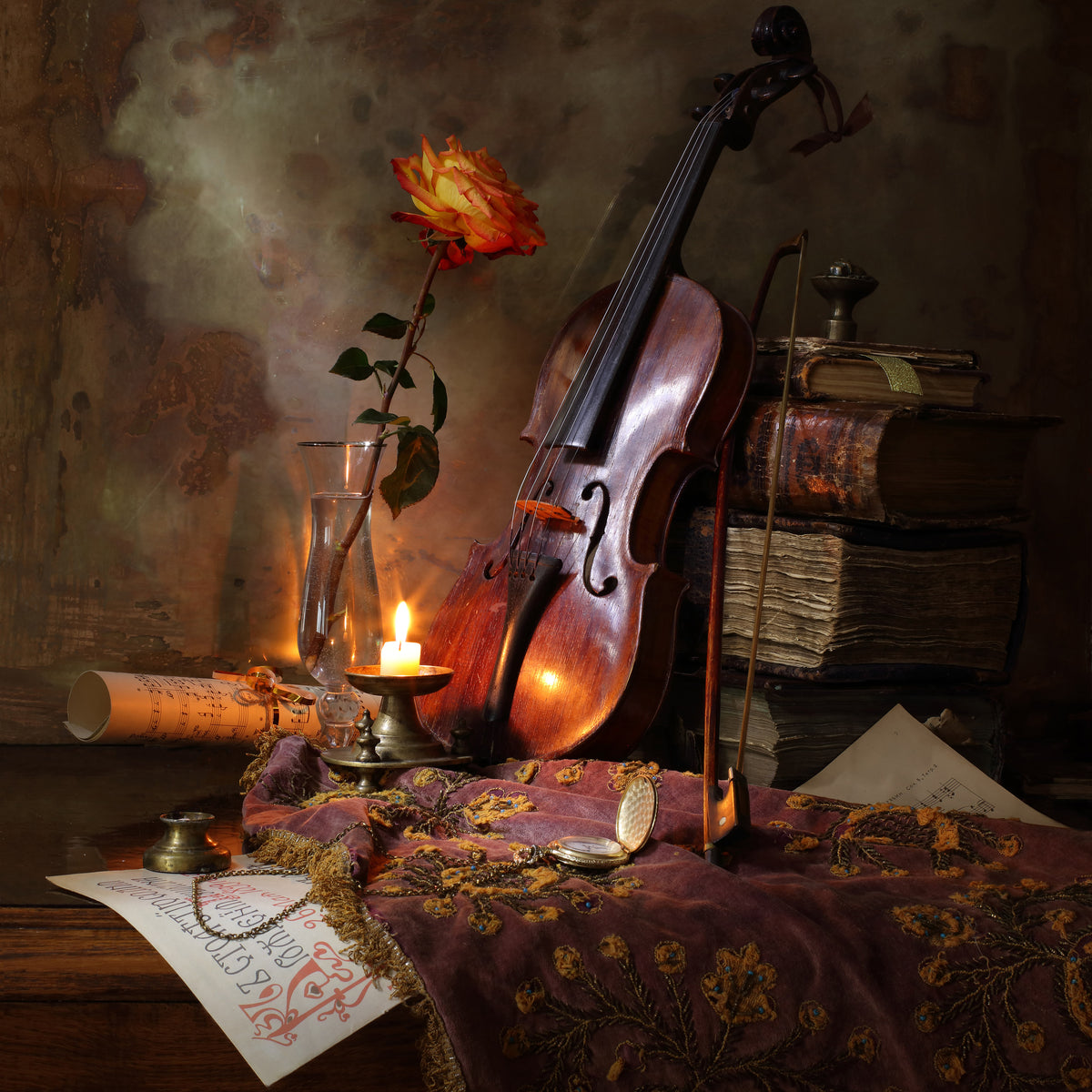 poster-print-still-life-with-violin-and-rose