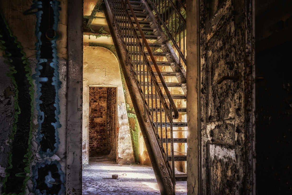 3-piece-acrylic-print-old-stairs