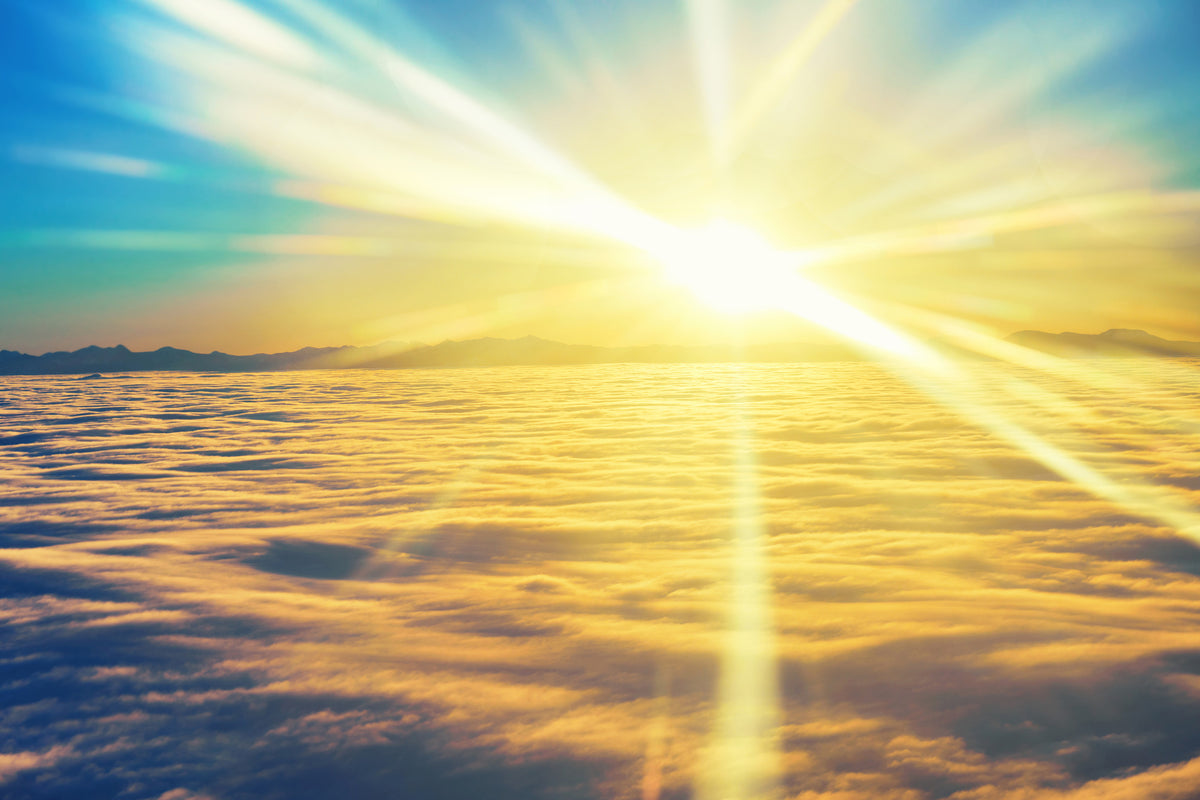 framedposter-print-sunset-above-the-clouds