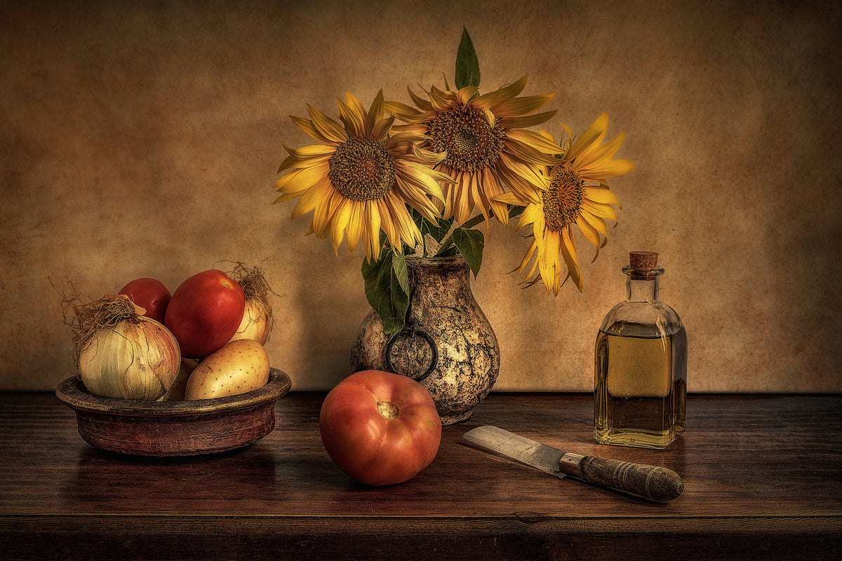 acrylic-print-girasoles-en-la-cocina