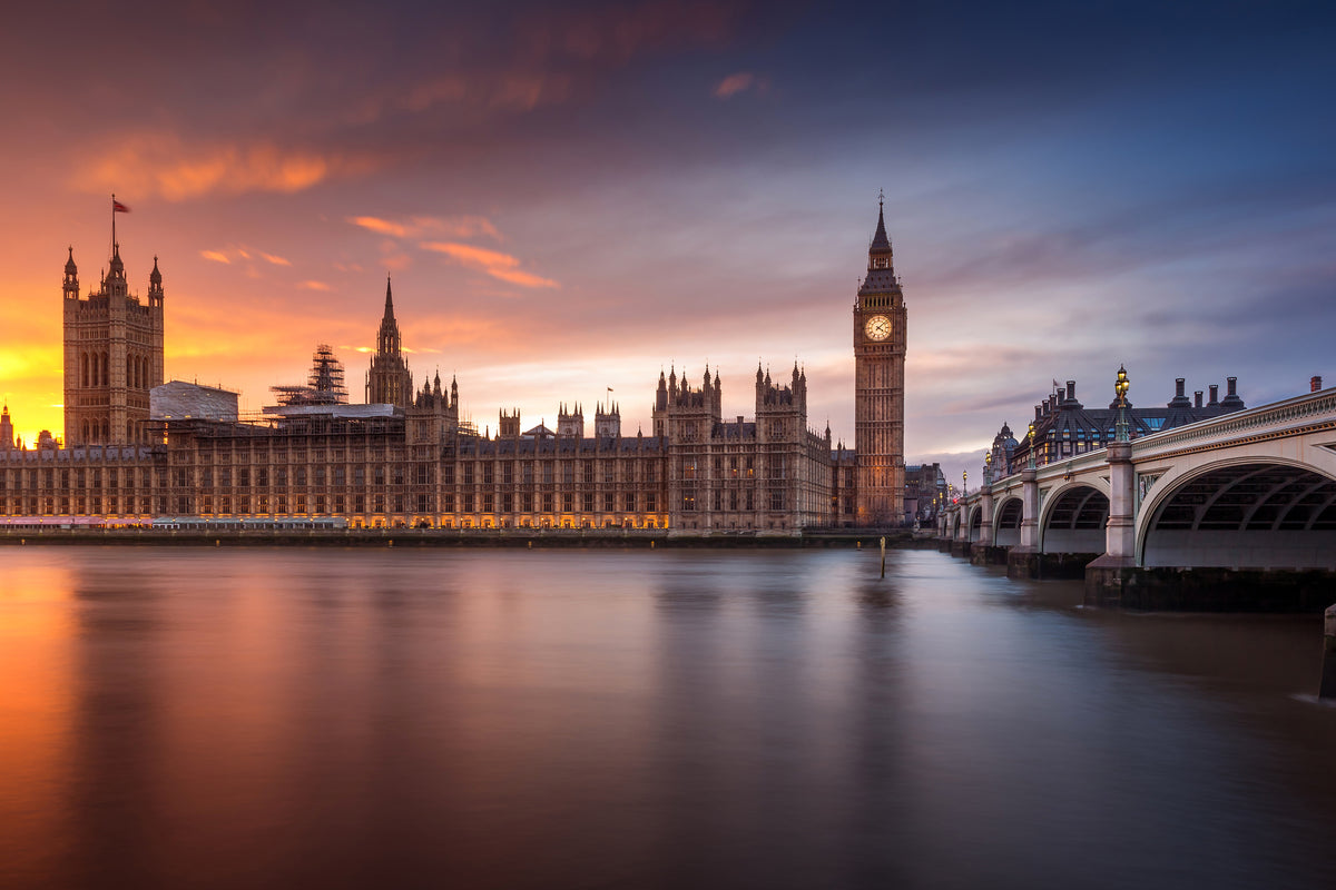 aluminium-print-london-palace-of-westminster-sunset