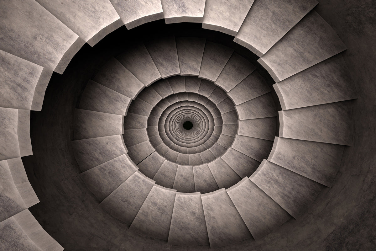3-piece-aluminium-print-stone-spiral-staircase