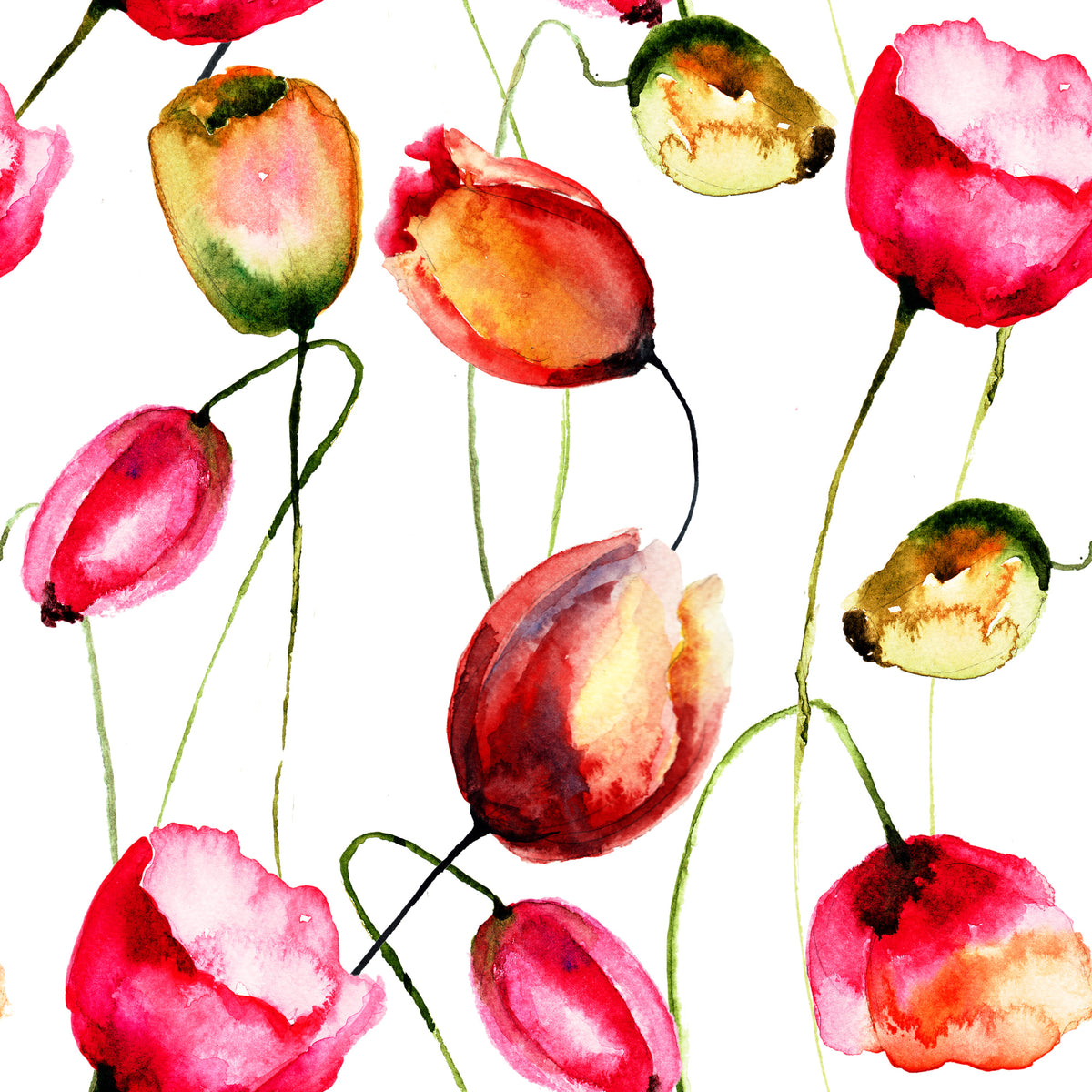 4-piece-canvas-print-painting-the-tulips
