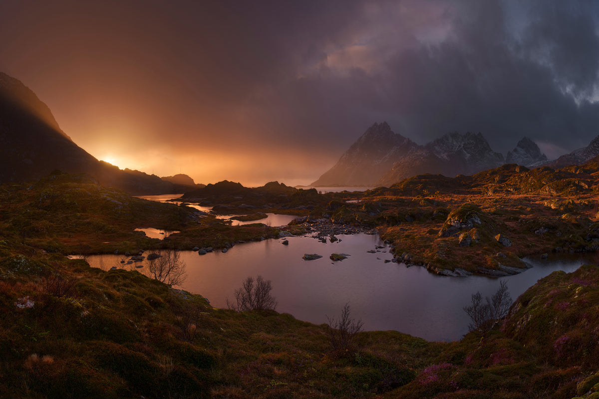 modern-3-piece-acrylic-print-sunrise-over-lofoten