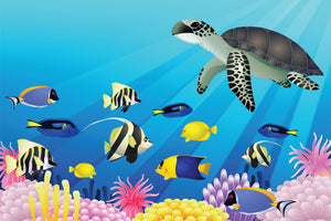 modern-3-piece-aluminium-print-childrens-underwater-world