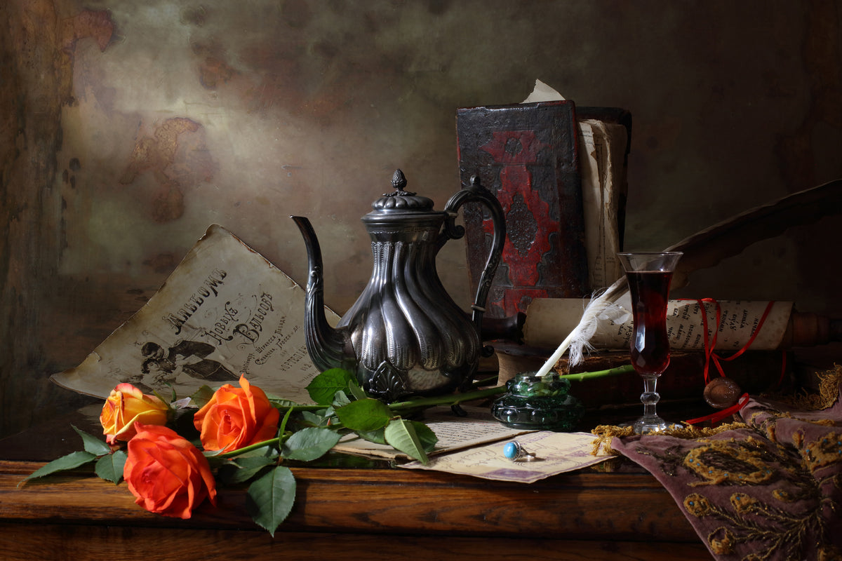 framedcanvas-print-still-life-with-teapot-and-roses