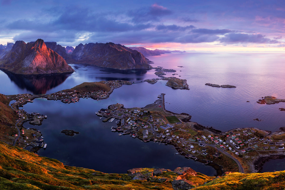 3-piece-acrylic-print-lofoten-sunrise