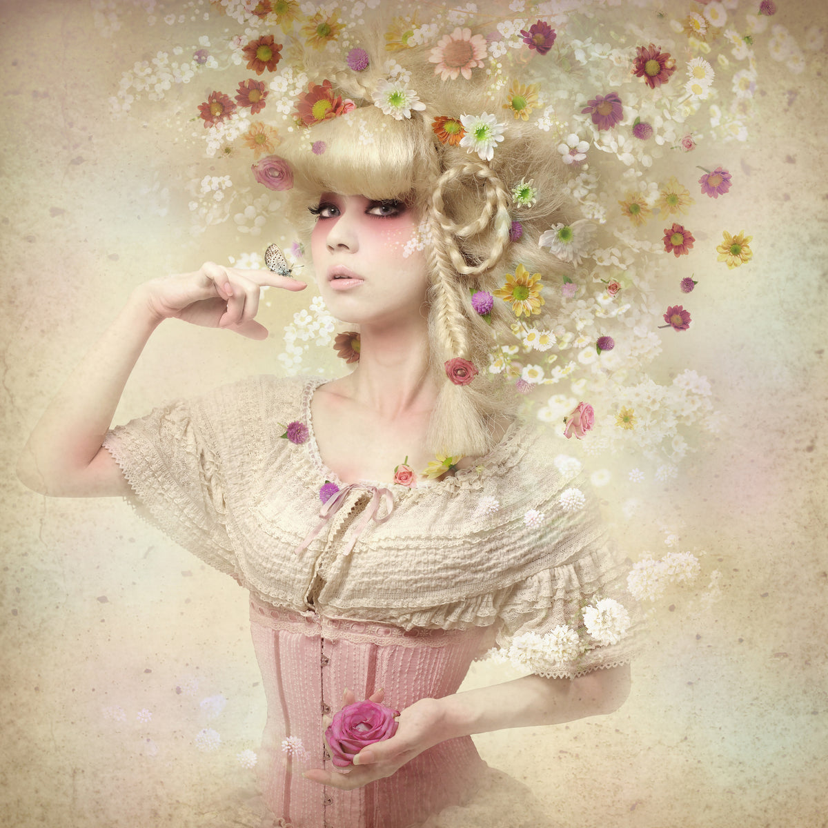 4-piece-acrylic-print-girl-of-the-flower-garden-ii