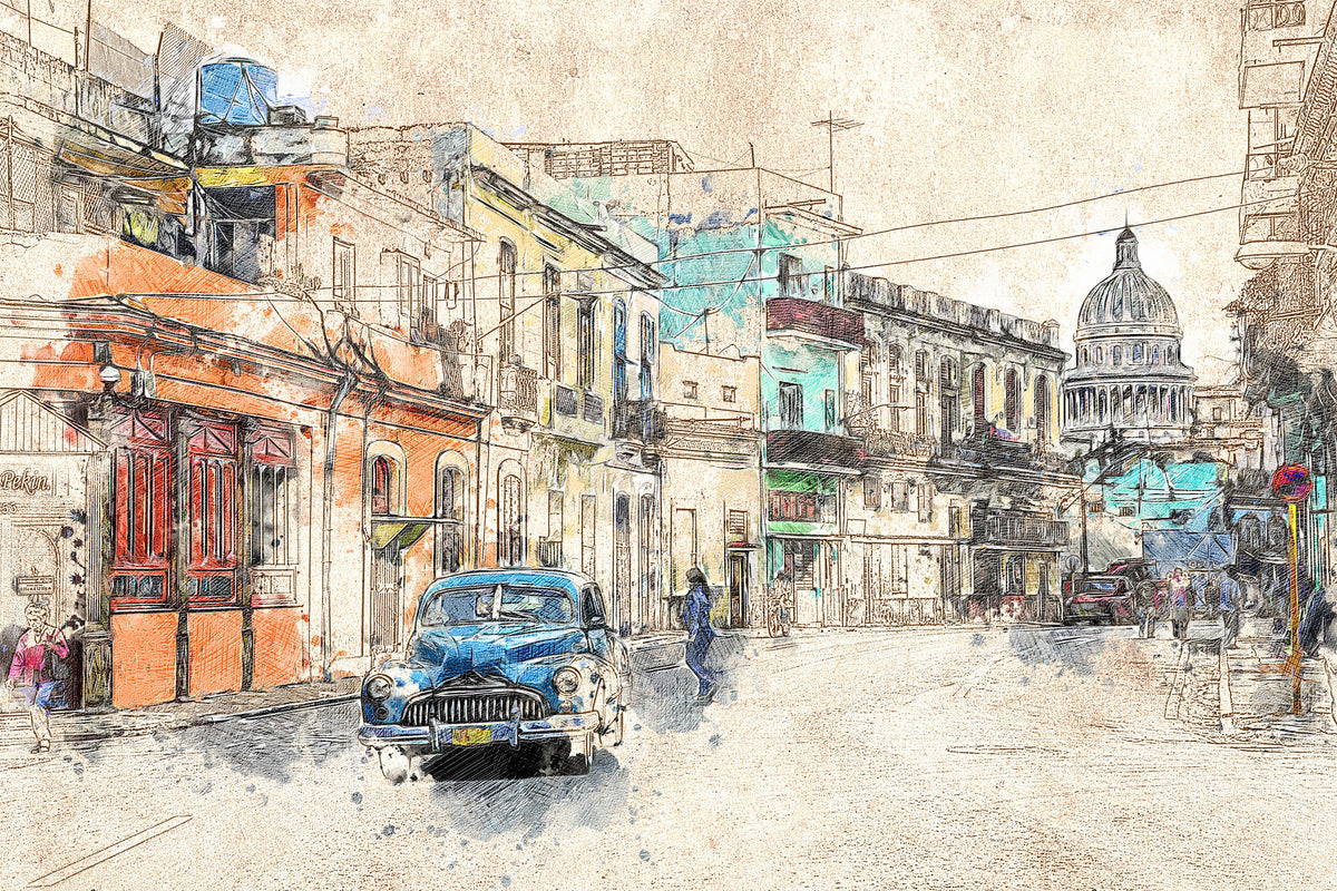 canvas-print-painting-vintage-cuba