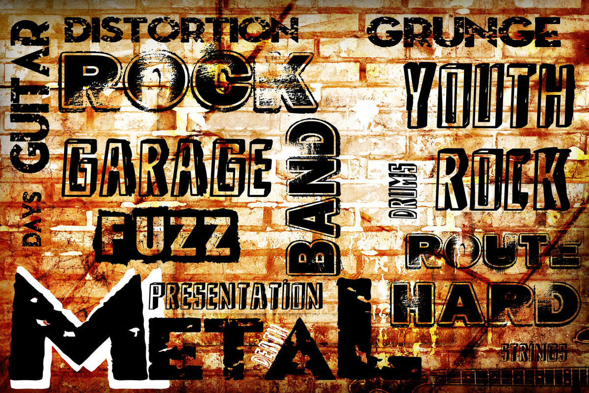 3-piece-aluminium-print-rock-in-grunge-style