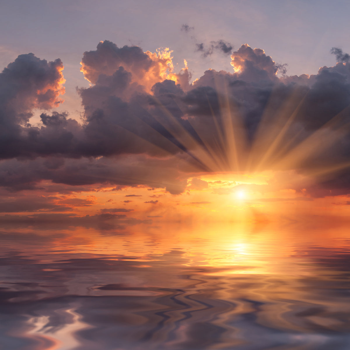 9-piece-aluminium-print-thrilling-sunset