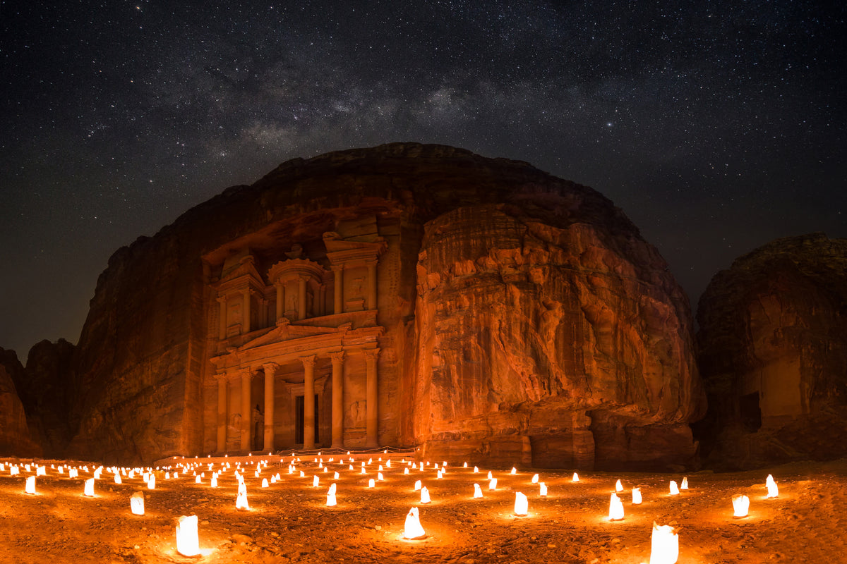 canvas-print-petra-by-night
