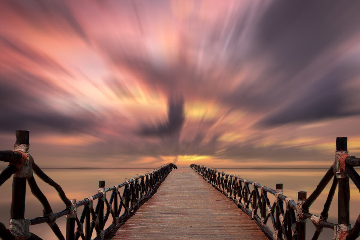 aluminium-print-bridge-in-the-fire-of-heaven