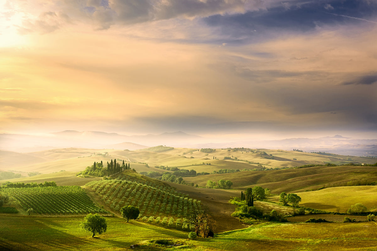 modern-3-piece-acrylic-print-podere-belvedere-sunrise