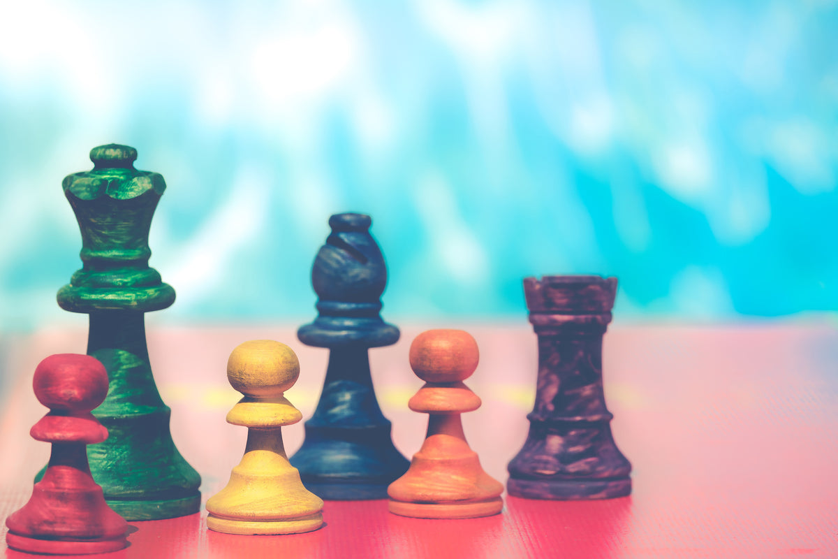 3-piece-aluminium-print-colorful-chess