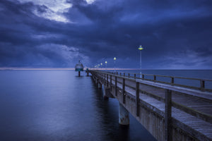 framedcanvas-print-pier-at-night