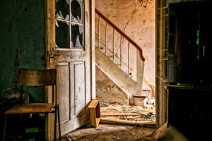framedposter-print-crumbled-stairs