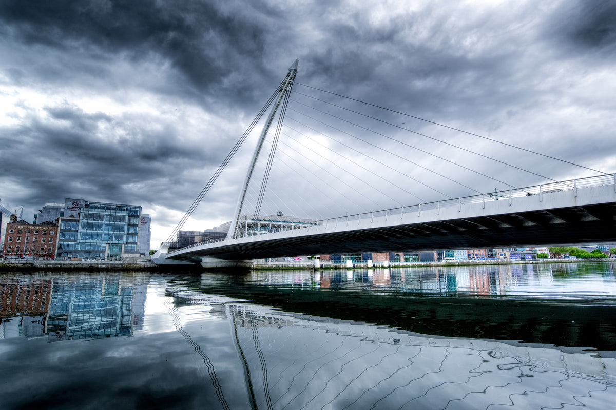3-piece-acrylic-print-samuel-beckett-bridge-with-clouds
