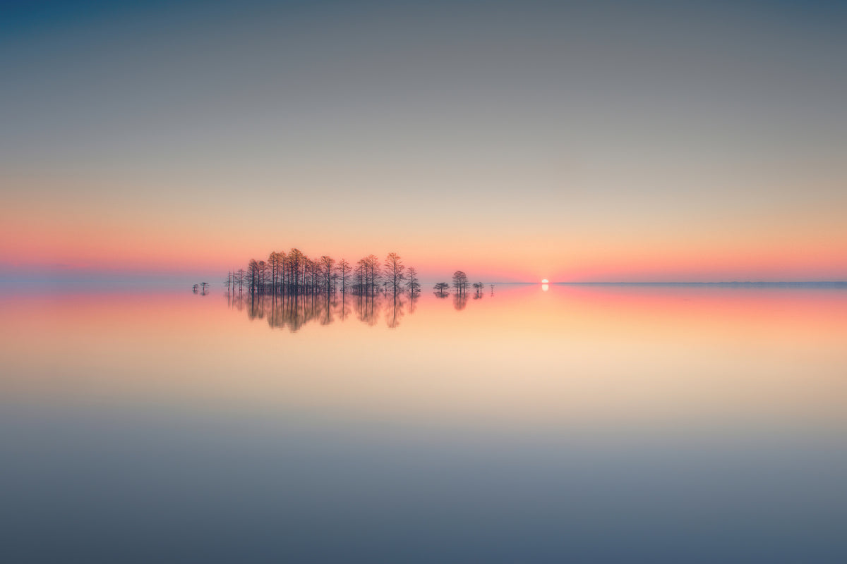 3-piece-acrylic-print-lake-mattamuskeet-memory