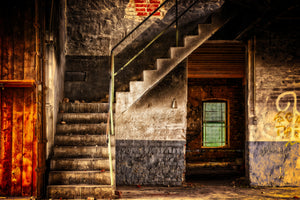 canvas-print-abandoned-stairs