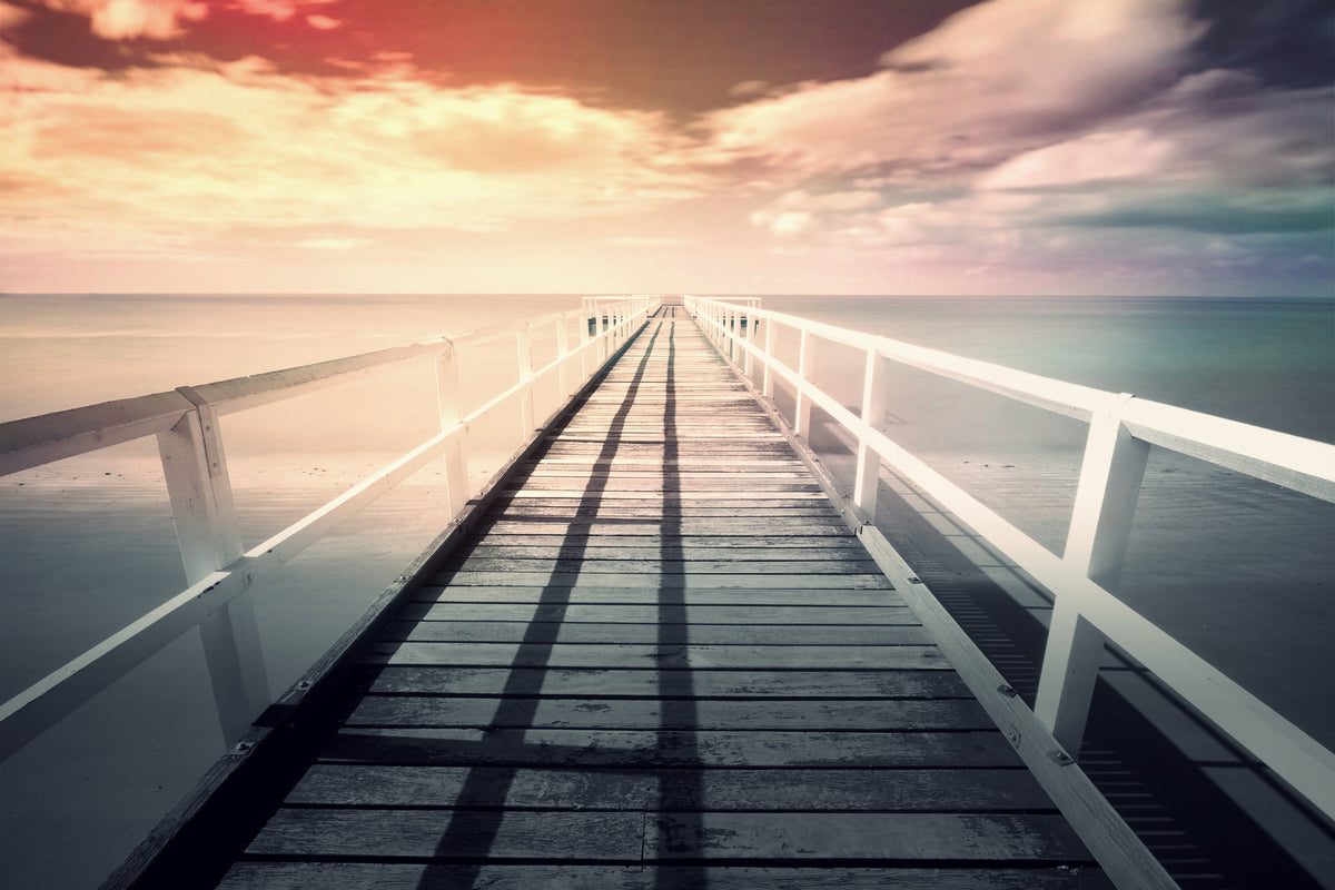 modern-3-piece-aluminium-print-romantic-wooden-walkway