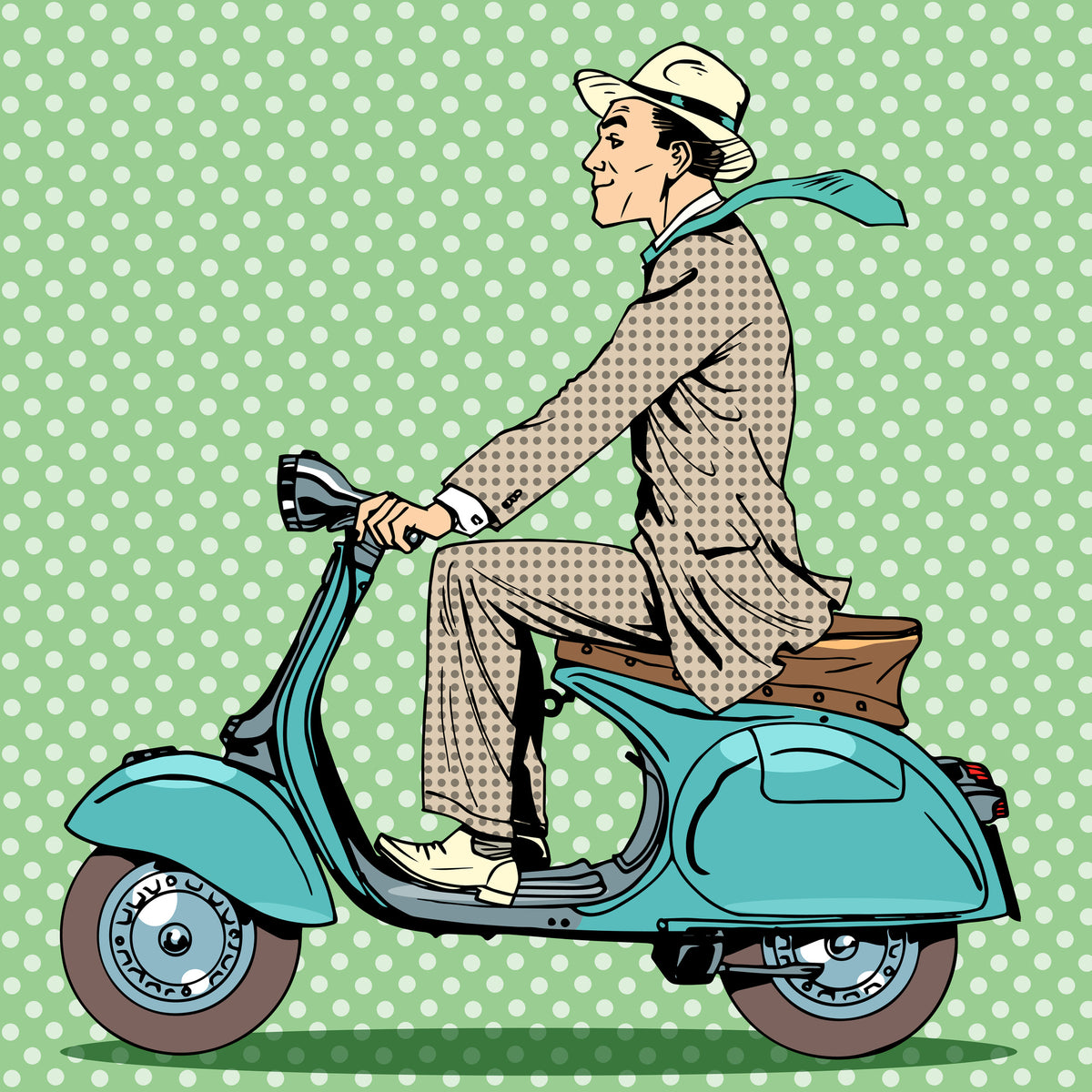 aluminium-print-pop-art-vespa-driver