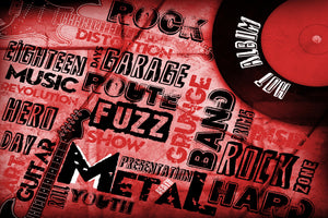 aluminium-print-writings-music-grunge