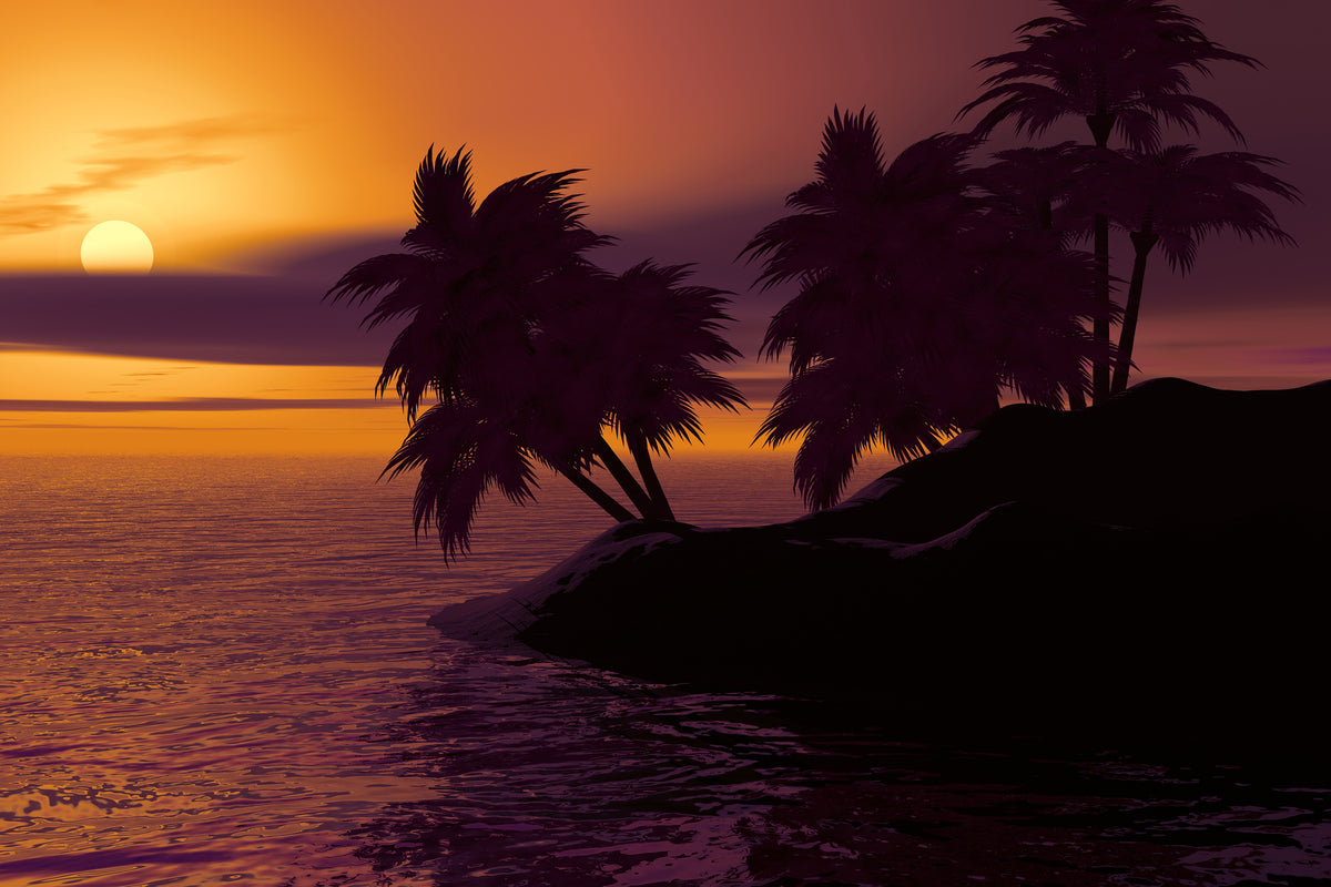 3-piece-acrylic-print-the-lonely-island-in-the-sunset