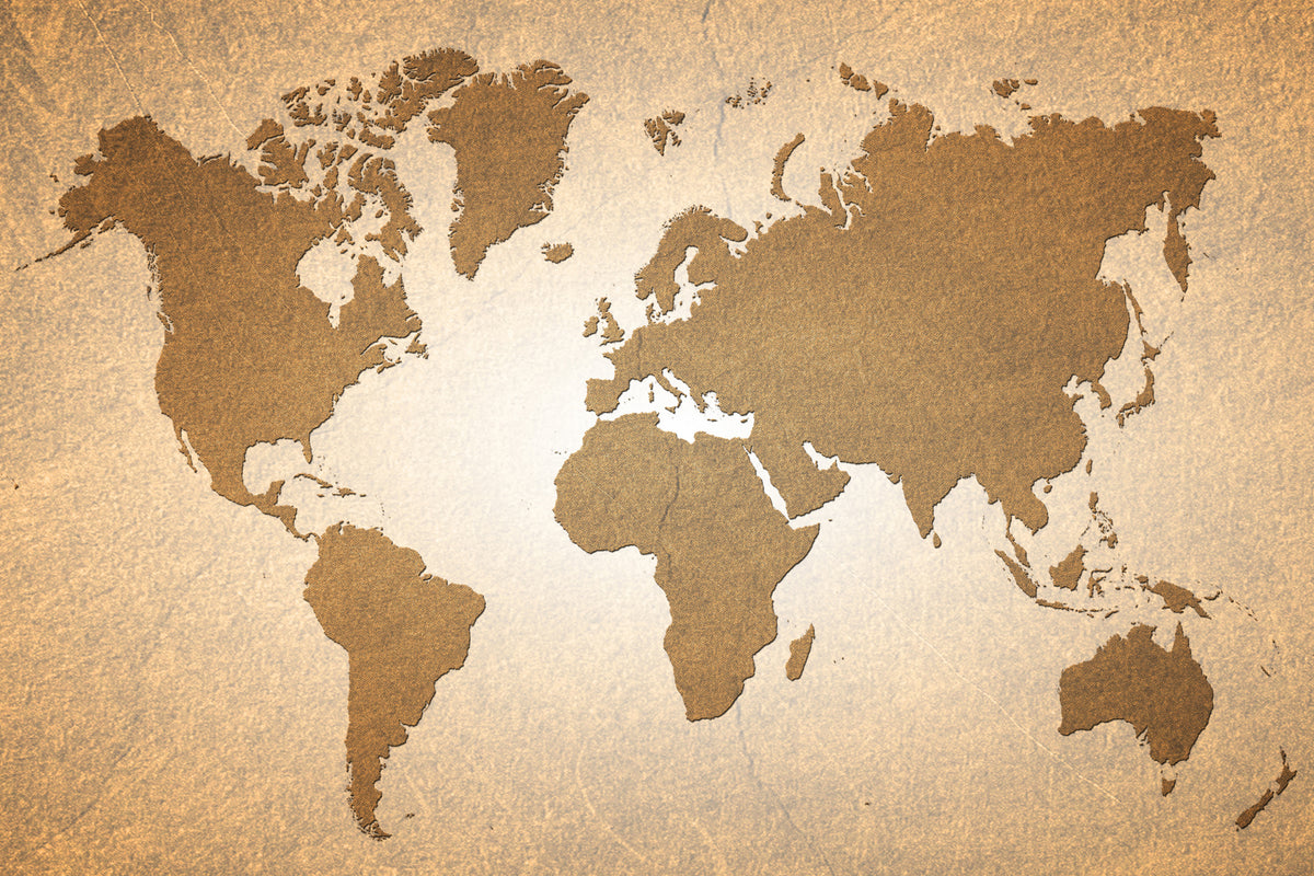 acrylic-print-map-of-the-world-in-vintage
