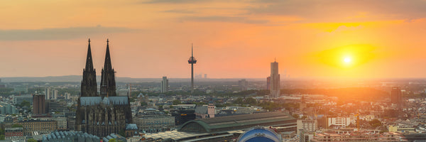 panoramic-3-piece-acrylic-print-skyline-cologne-at-sunset-panorama