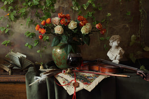 modern-3-piece-acrylic-print-still-life-with-violin-and-flowers-iii